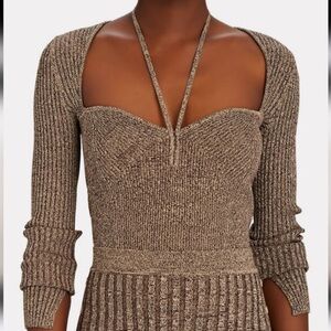 Jonathan Simkhia Alexia Marled Knit Ribbed Top